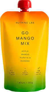 Go Mango Mix voćna kaša - jabuka, mango, papaja i banana Nutrino Lab