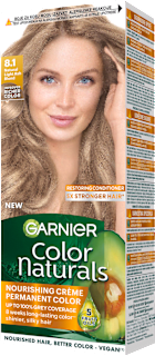 Крем-боя за коса, Nr. 8.1 Естествено светъл пепеляв рус GARNIER Color naturals