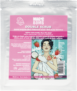 Trattamento scrub alla fragola in guanto monouso MAGIC BOMB