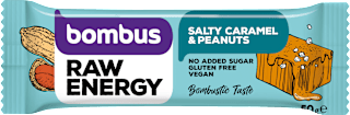 RAW ENERGY tyčinka slaný karamel & arašídy bombus
