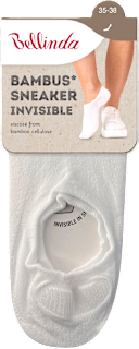 unisex ponožky Bambus Sneaker Invisible, 35-38 bílé Bellinda