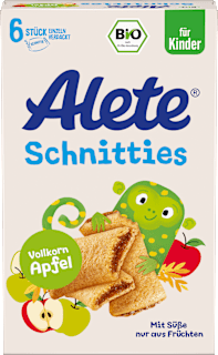 Kindersnack Schnitties Vollkorn Apfel (6x22 g), ab 3 Jahren Alete