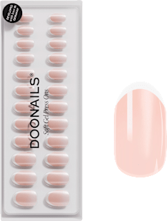Künstliche Nägel Press Ons Medium Round Glazed French Doonails