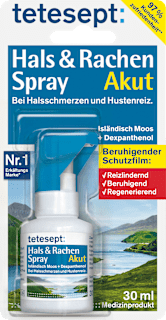 Hals- und Rachen Spray mit Isländisch Moos tetesept