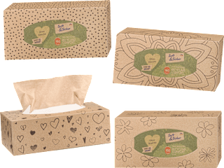 Box veline 3 veli 100% carta riciclata assort. Soft&Sicher