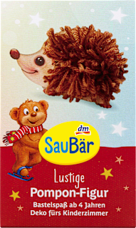 Pompon-Figur SauBär