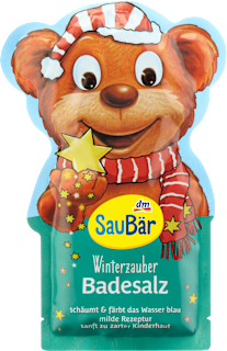 Kinder Badezusatz Badesalz schäumend SauBär