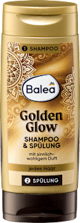 Šampón a kondicionér na vlasy 2 v 1 Golden Glow  (2x50 ml) Balea
