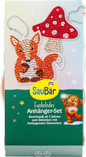 Anhänger-Set funkelnd Diamond Painting SauBär