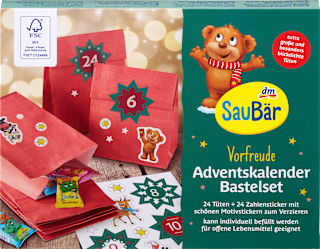 Adventskalender Bastelset 28tlg SauBär