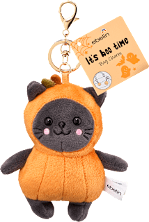 Bag Charm Katze im Kürbiskostüm ebelin