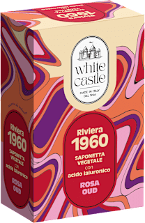 Sapone solido Riviera 1960 Rosa e oud White Castle