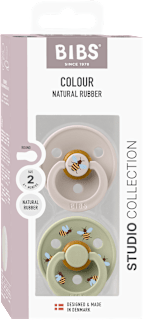 Okrogla duda Colour, lateks - Bumblebee 6-18m BIBS