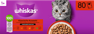 Nassfutter Katze 1+ Klassische Auswahl Mega Pack Whiskas
