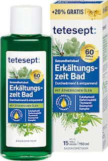 Erkältungszeit Bad tetesept