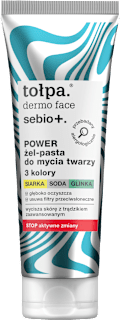 Żel-pasta do mycia twarzy 3 kolory dermo face sebio+ tołpa