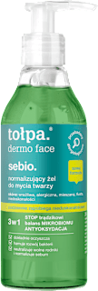 Normalizujący żel do mycia twarzy dermo face sebio tołpa