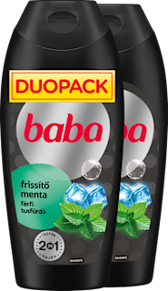 Férfi tusfürdő, Frissítő menta, 2x400 ml baba