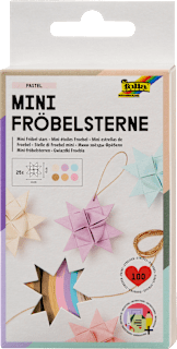 Bastelset Mini-Fröbelsterne, pastell Dekorieren & Einrichten