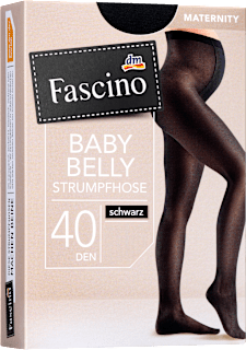 Schwangerschafts-Strumpfhose schwarz Gr. 46/48, 40 DEN Fascino