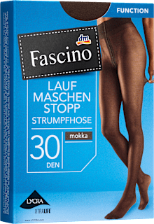 Strumpfhose mit Laufmaschen-Stopp & Komfortbund mokka Gr. 50/52, 30 DEN Fascino