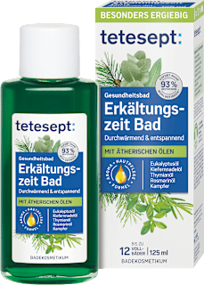 Erkältungszeit Bad tetesept