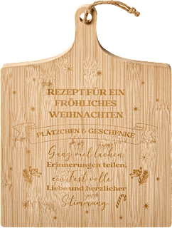 Schneidebrett mit Spruchband (28x39 cm ) BOLTZE