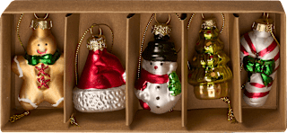 Weihnachtsbaum-Anhänger aus Glas, bunt BOLTZE
