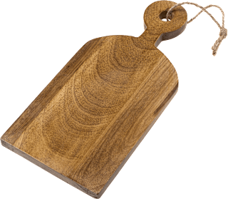 Servierbrett aus Mangoholz, natur (14x30x1,5 cm) Dekorieren & Einrichten