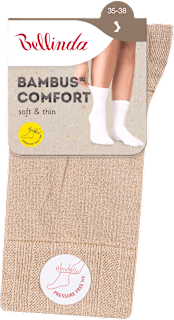 ponožky Bambus Comfort, 35-38 béžové Bellinda