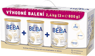 Mliečny nápoj pre malé deti Comfort 4, 5 HM-O (3 × 800 g) BEBA