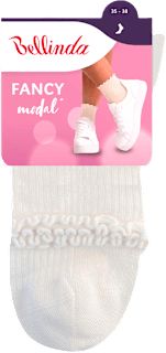 dámské ponožky FANCY modal, bílé, vel. 35-38, 1 pár Bellinda