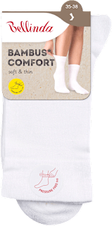 dámské ponožky Bambus Comfort, 35-38 bílé Bellinda