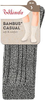 unisex ponožky Bambus Casual, 39-42, šedý melír Bellinda