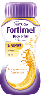 Fortimel Jucy Plus Trinknahrung Mango Ananas 4 x 200ml Fortimel