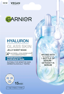 Tuchmaske Hyaluron Glass Skin Jelly Sheet GARNIER SKIN NATURALS