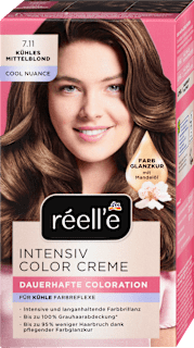 barva na vlasy Intensiv Color Creme, 7.11 střední blond réell‘e