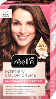 barva na vlasy Intensiv Color Creme 7.37 medová hnědá réell‘e