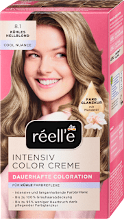 Haarfarbe Intensiv Color Creme Kühles Hellblond 8.1 réell‘e