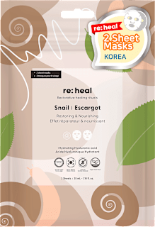 pleťová textilní maska Snail re:heal