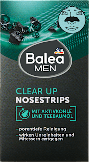 Cerotti nasali Clear-Up per impurità e punti neri Balea MEN