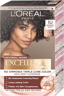 Боя за коса без амоняк Nudes, Nr.1U Universal Black L'ORÉAL PARiS EXCELLENCE Creme