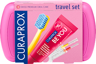 Комплект за устна хигиена Bе You, розов цвят CURAPROX