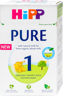 Organic Pure 1 mliječna formula, 0+ mj. HiPP