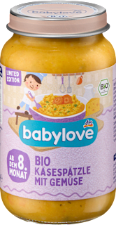 Menü Käsespätzle mit Gemüse ab dem 8.Monat babylove