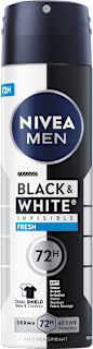 Deodorant spray Black&White invisible Fresh NIVEA MEN