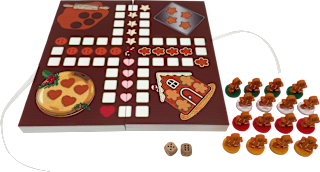 Brettspiel Weihnachtsbäcker mit Lebkuchenmännchen Dekorieren & Einrichten