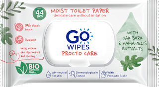 Vlhčený toaletný papier Procto Care GO WIPES