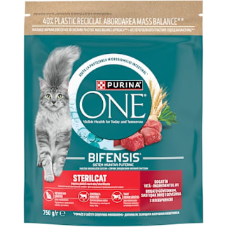 Hrană uscată pentru pisici cu vită PURINA ONE