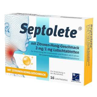 Septolete mit Zitronen-Honig-Geschmack 3 mg/1 mg Lutschtabletten Septolete